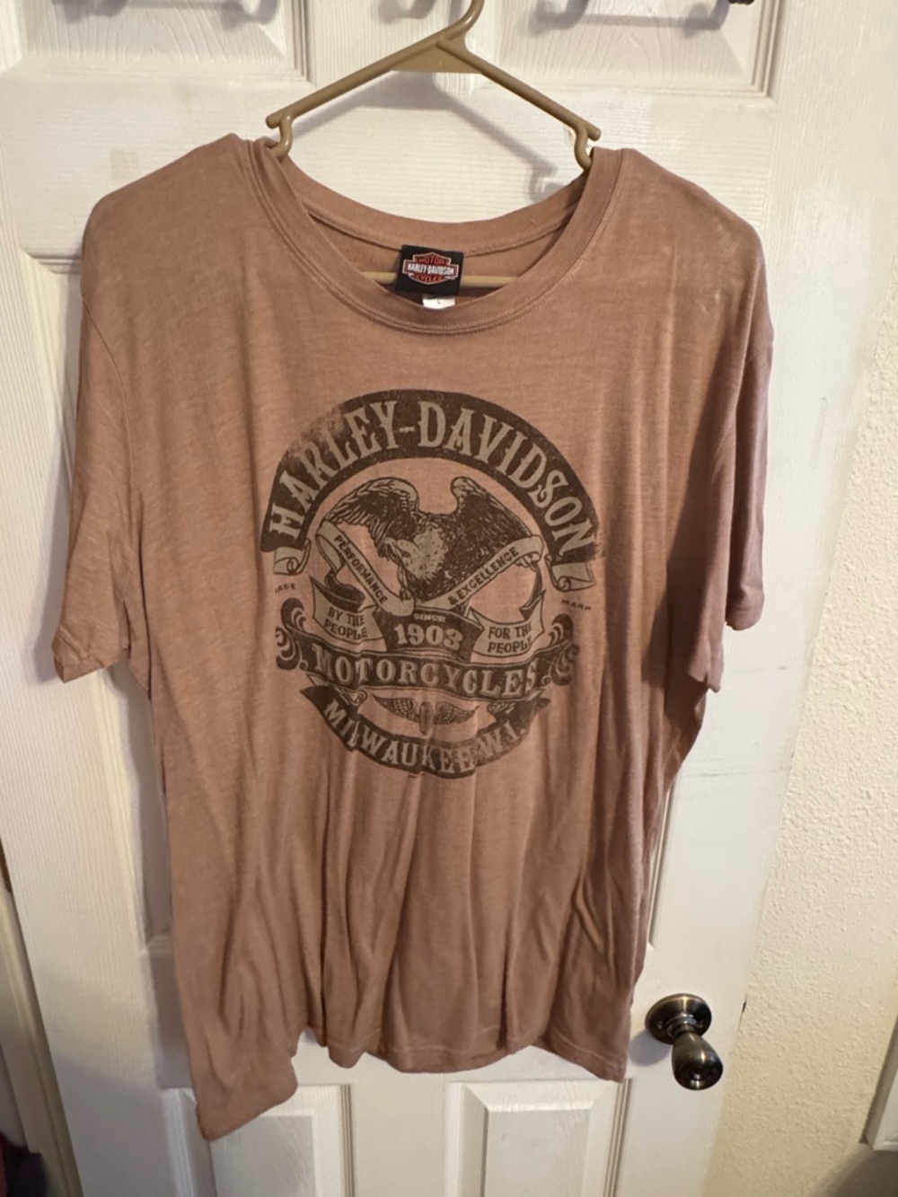 Harley-Davidson Brown Short Sleeve Graphic Tee